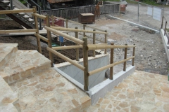 wooden fence stone staircase restoration and construction group deon